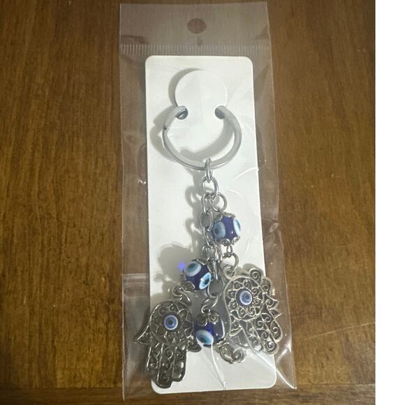 I bought this in Israel This is a Hamsa Hand and Evil Eye keychain 4 protection - Picture 3 of 3